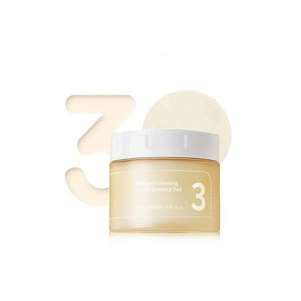 Numbuzin No.3 Radiance Glowing Jumbo Essence Pad 150ml